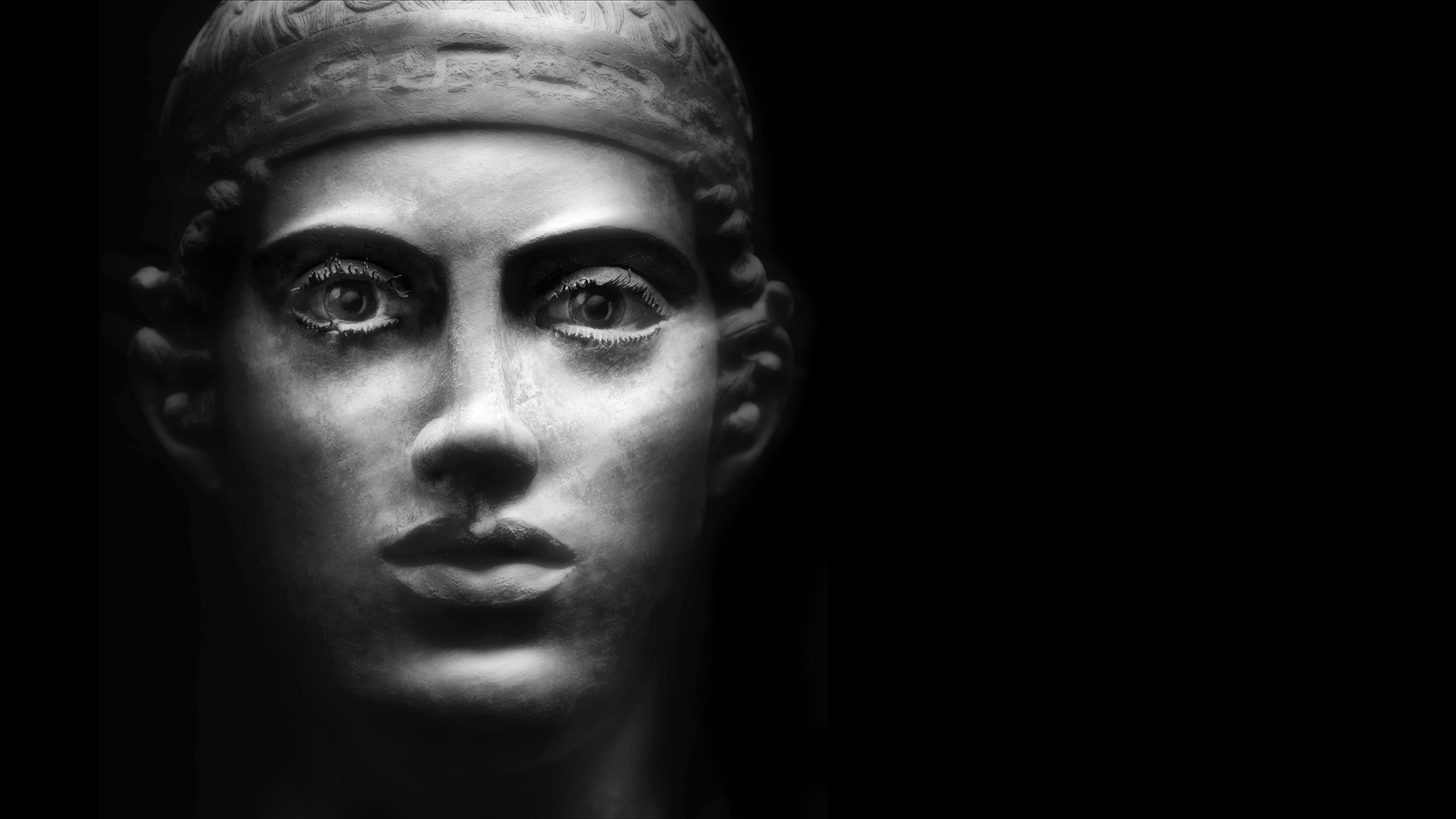 Portrait de l'Aurige de Delphes.