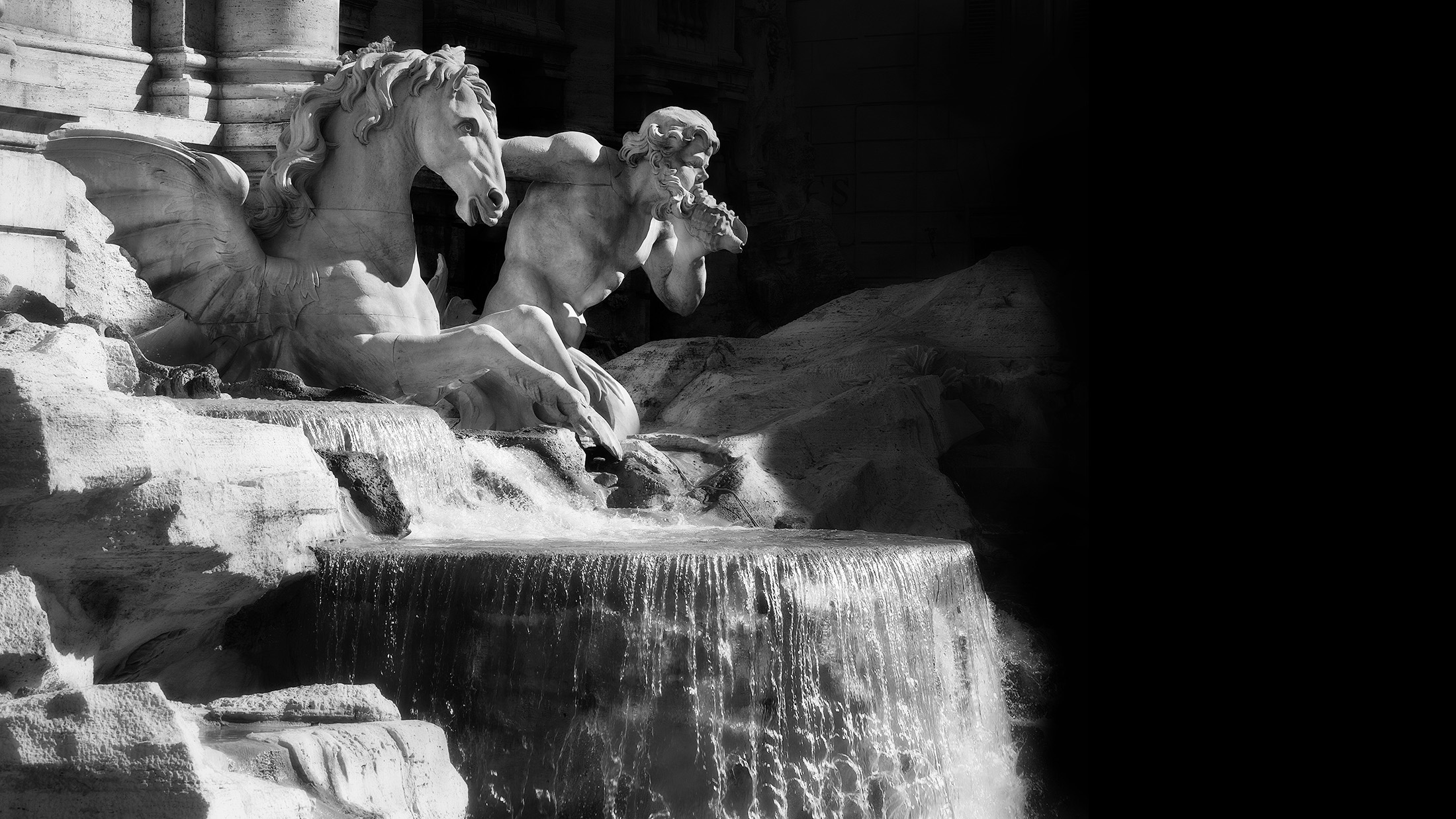 Trevi Fountain detail